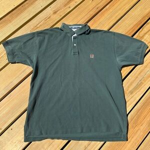 Vintage Pine Green Tommy Hilfiger polo shirt size XL